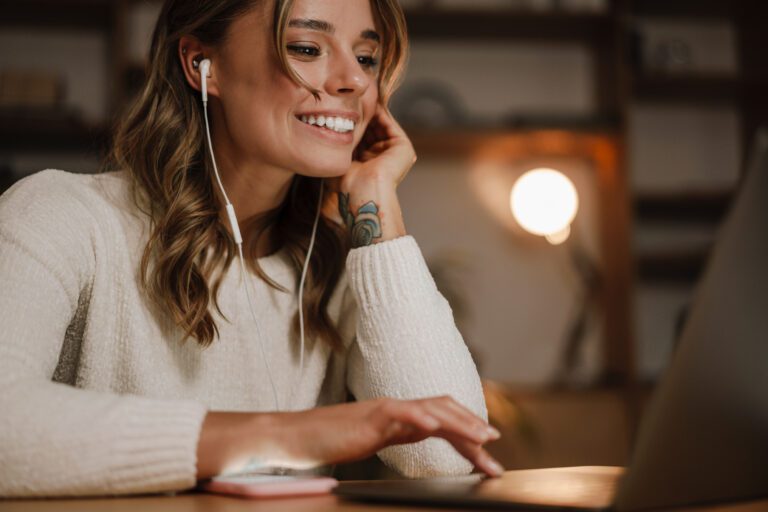 Girl on Video Call